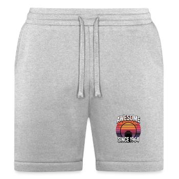 Awesome Since 1964 Retro Sunset - Bella + Canvas Unisex Short - heather gray - Front