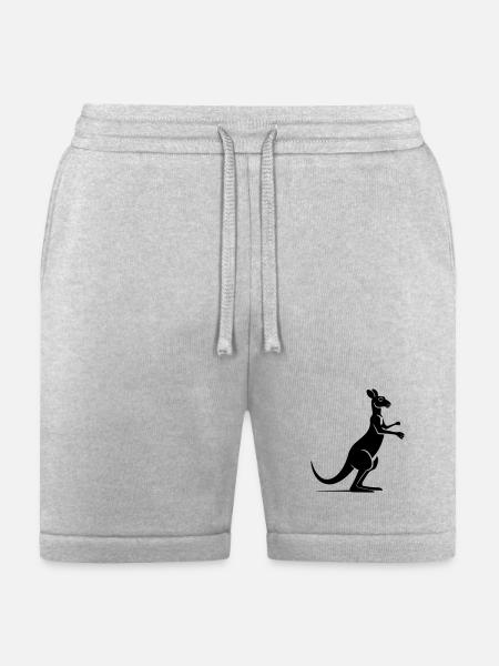 kangaroo - Bella + Canvas Unisex Short - heather gray