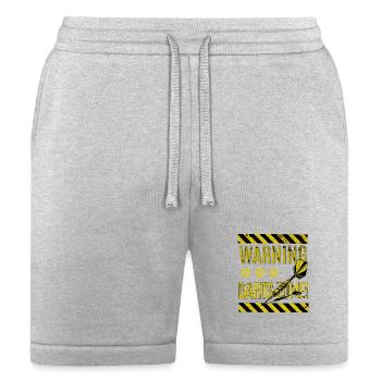 Warning Darts Zone - Bella + Canvas Unisex Short - heather gray - Front