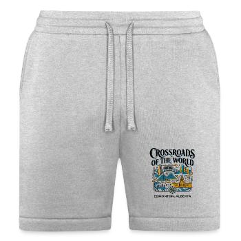 Edmonton Alberta Canada Crossroads Of The World - Bella + Canvas Unisex Short - heather gray - Front