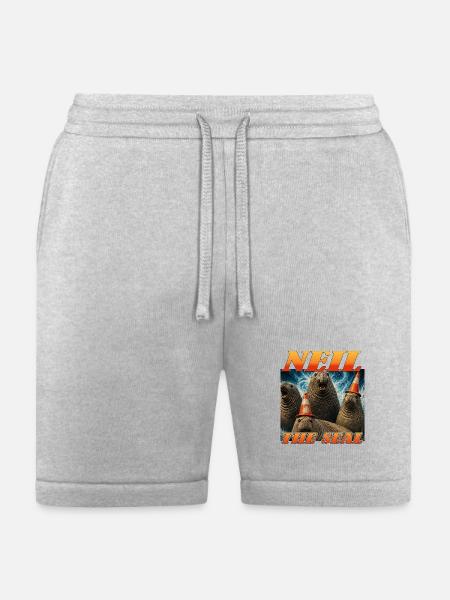 Neil the Seal Cone Crew - Bella + Canvas Unisex Short - heather gray