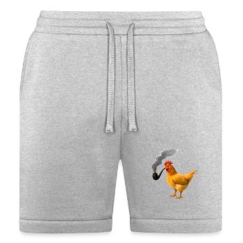 Smoking Chicken - Bella + Canvas Unisex Short - heather gray - Front