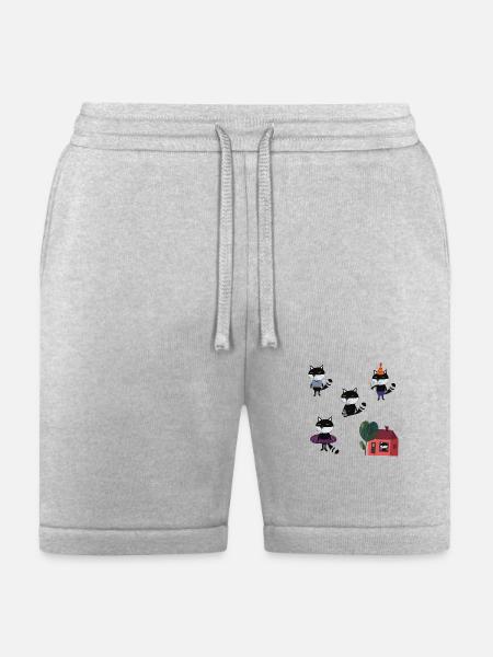 Funny Cats - Bella + Canvas Unisex Short - heather gray