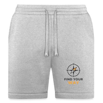 Compass Find Your Way - Bella + Canvas Unisex Short - heather gray - Front