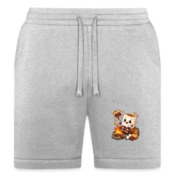 Toasty Marshmallow Campfire Smores - Bella + Canvas Unisex Short - heather gray - Front