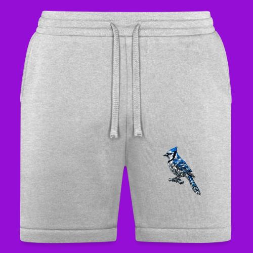 Silver Blue Jay on Perch - Bella + Canvas Unisex Short