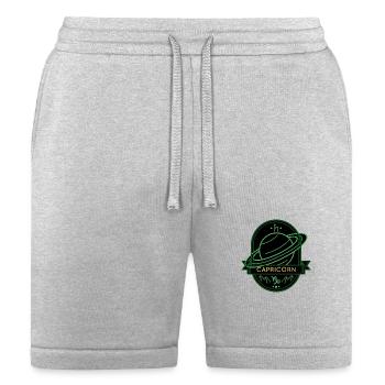 Capricorn Planet Saturn - Bella + Canvas Unisex Short - heather gray - Front
