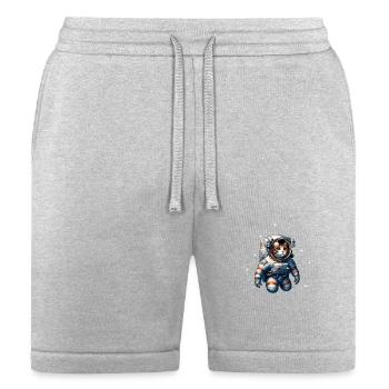 A cat in an astronaut suit - Bella + Canvas Unisex Short - heather gray - Front