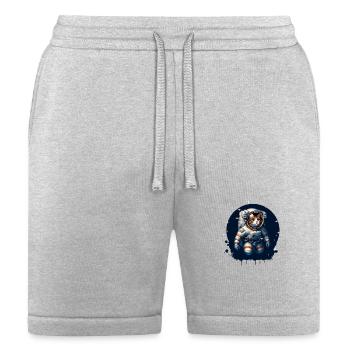 A cat in an astronaut suit - Bella + Canvas Unisex Short - heather gray - Front