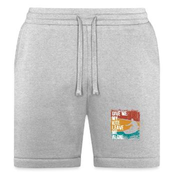 Kite Surfer Grunge Silhouette - Bella + Canvas Unisex Short - heather gray - Front
