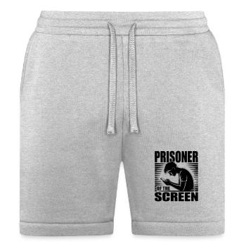 Prisoner of the Screen Illustration - Bella + Canvas Unisex Short - heather gray - Front