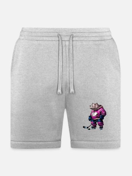 Hippos ice hockey - Bella + Canvas Unisex Short - heather gray