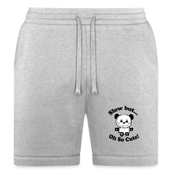 Slow but oh so cute - Bella + Canvas Unisex Short - heather gray - Front