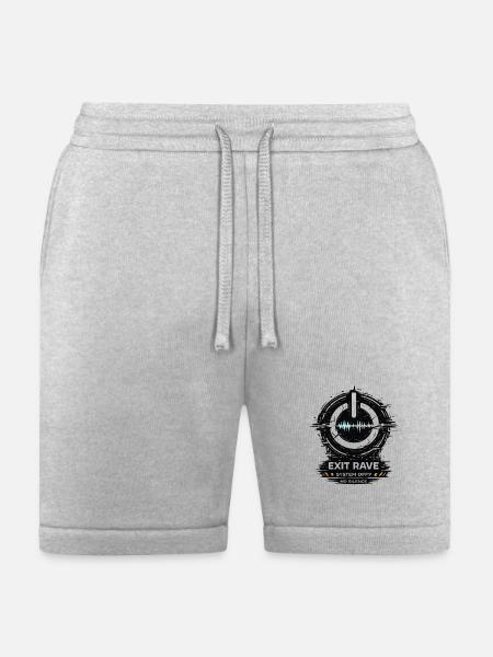 Exit Rave System Off Wave Logo - Bella + Canvas Unisex Short - heather gray