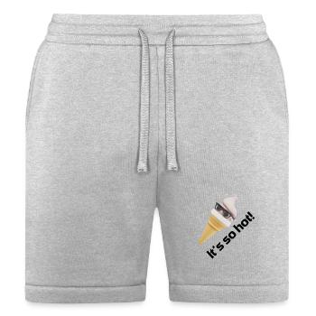 It's So Hot - Cool Ice Cream Cone with Sunglasses - Bella + Canvas Unisex Short - heather gray - Front