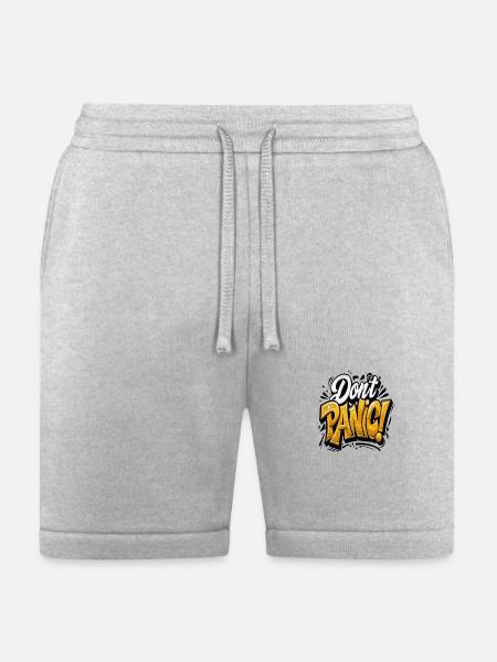 Don’t Panic Bold - Bella + Canvas Unisex Short - heather gray