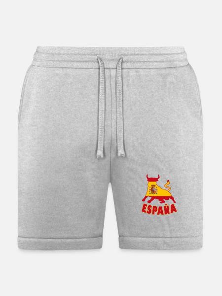 Spain / Espana Bull - Bella + Canvas Unisex Short - heather gray
