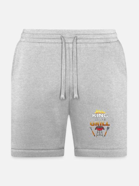KING OF THE GRILL - Bella + Canvas Unisex Short - heather gray
