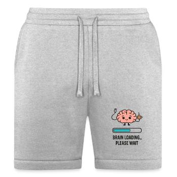 Cute Brain Loading Coffee Mug Design - Bella + Canvas Unisex Short - heather gray - Front