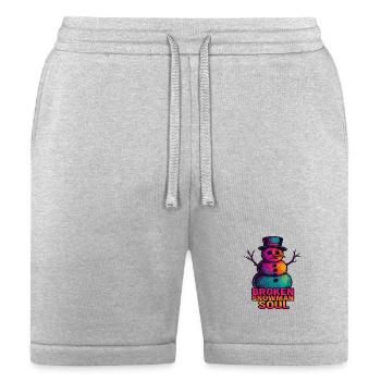 Emo Snowman - Bella + Canvas Unisex Short - heather gray - Front