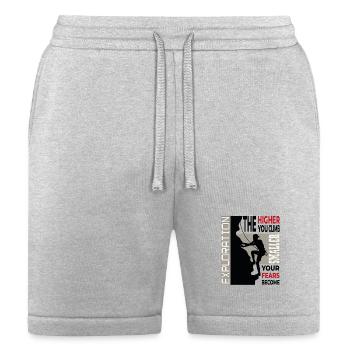 Higher Climb Fears Shrink - Bella + Canvas Unisex Short - heather gray - Front