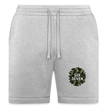 Camo Six Seven – modern geometric graphics. - Bella + Canvas Unisex Short - heather gray - Front