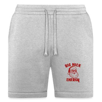 Santa Claus Funny Christmas Big Nick Energy - Bella + Canvas Unisex Short - heather gray - Front