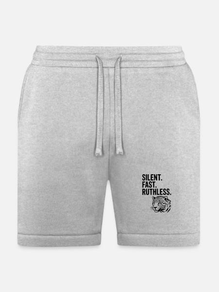 Silent. Fast. Ruthless. - Bella + Canvas Unisex Short - heather gray
