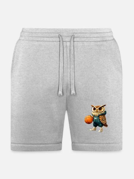 Basketball Owls - Bella + Canvas Unisex Short - heather gray