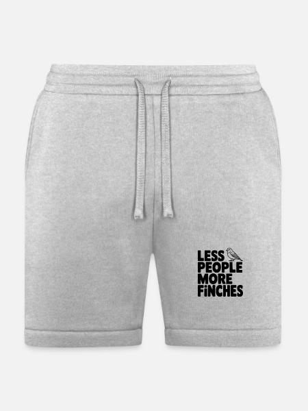 Less People More Finches - Bella + Canvas Unisex Short - heather gray