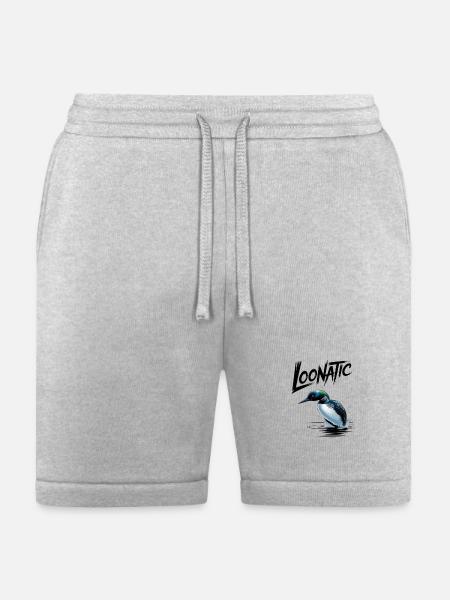 Loonatic Splash Loon Illustration - Bella + Canvas Unisex Short - heather gray