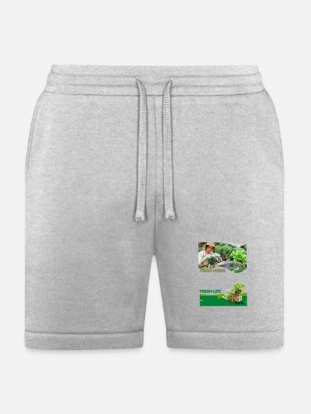 Fresh_Herbs Fresh Life - Bella + Canvas Unisex Short - heather gray