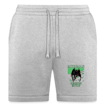 Mothman Believes In You - Bella + Canvas Unisex Short - heather gray - Front