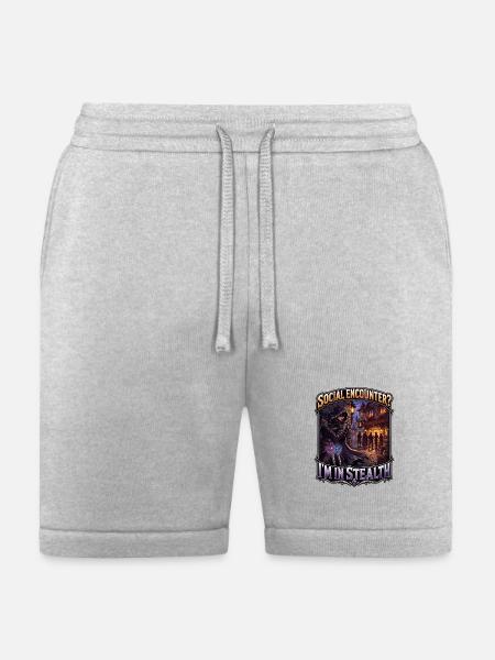 SOCIAL ENCOUNTER? I’M IN STEALTH - Bella + Canvas Unisex Short - heather gray