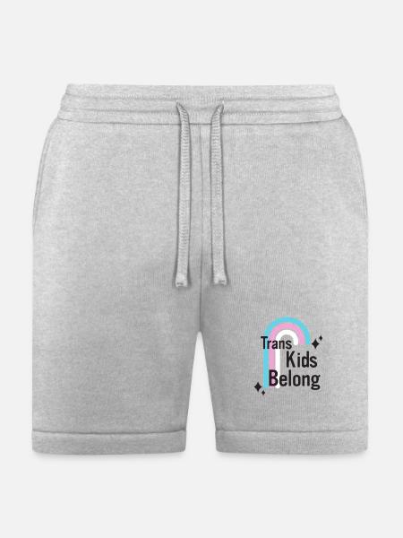 Trans Kids Belong - Bella + Canvas Unisex Short - heather gray