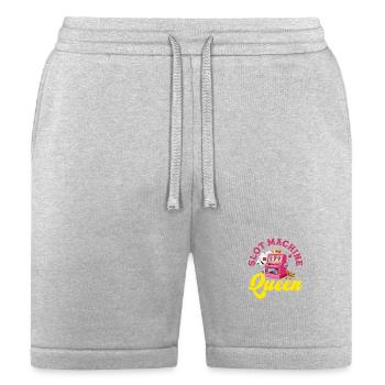 Pink Slot Machine Queen Casino Gambling Jackpot - Bella + Canvas Unisex Short - heather gray - Front
