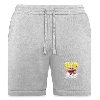 Luck Slot Machine Casino Gambling Jackpot Winner - Bella + Canvas Unisex Short - heather gray - Front