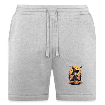 Cute Witch Pumpkin Halloween - Bella + Canvas Unisex Short - heather gray - Front