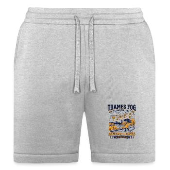Thames Fog London UK Autumn Leaves - Bella + Canvas Unisex Short - heather gray - Front