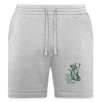T'was The 'Tism M'Lord Raccoon Wizard - Bella + Canvas Unisex Short - heather gray - Front