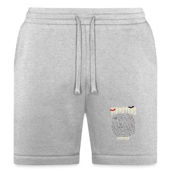 Cryptid Monster Circle Tee - Bella + Canvas Unisex Short - heather gray - Front