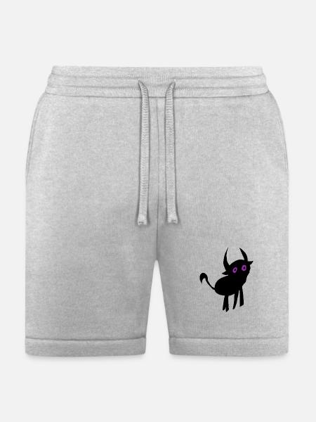 Whimsical Alien Face Design - Bella + Canvas Unisex Short - heather gray