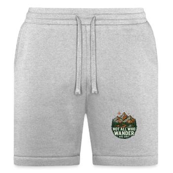 Not All Who Wander Are Lost - Bella + Canvas Unisex Short - heather gray - Front