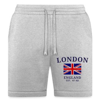 London England - Bella + Canvas Unisex Short - heather gray - Front