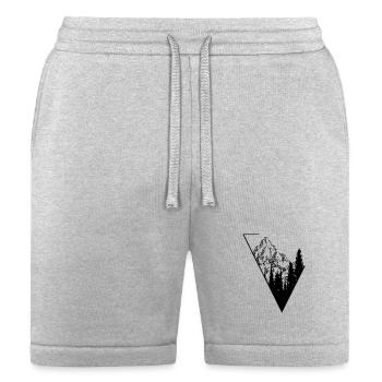 Mountain - Bella + Canvas Unisex Short - heather gray - Front