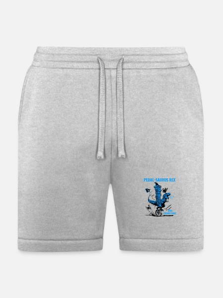 Pedal-Saurus Rex – Ride Prehistoric - Bella + Canvas Unisex Short - heather gray