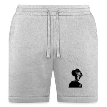 Luminous Head Silhouette - Bella + Canvas Unisex Short - heather gray - Front