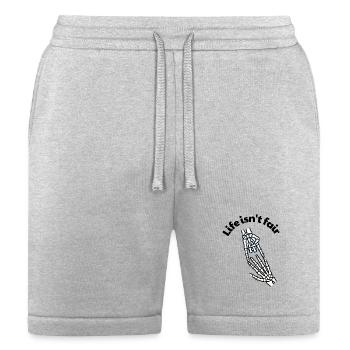 Life Isn't Fair (Back Print) - Skeleton Handshake - Bella + Canvas Unisex Short - heather gray - Front