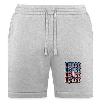 Cute Chameleon Lizard  - Bella + Canvas Unisex Short - heather gray - Front