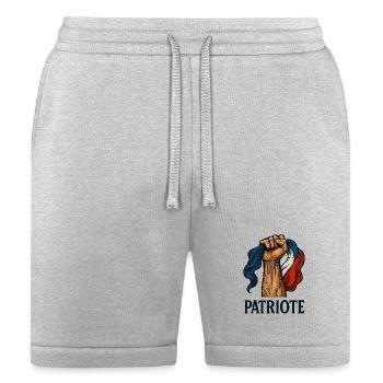 Patriotic France - Bella + Canvas Unisex Short - heather gray - Front